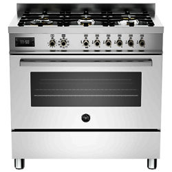 Bertazzoni Professional Series 90cm Dual Fuel Single Range Cooker White